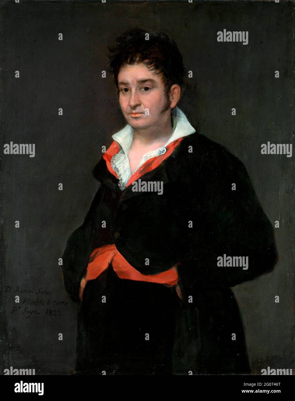 Goya. Porträt von Don Ramón Satué von Francisco José de Goya y Lucientes (1746-1828), Öl auf Leinwand, 1823 Stockfoto