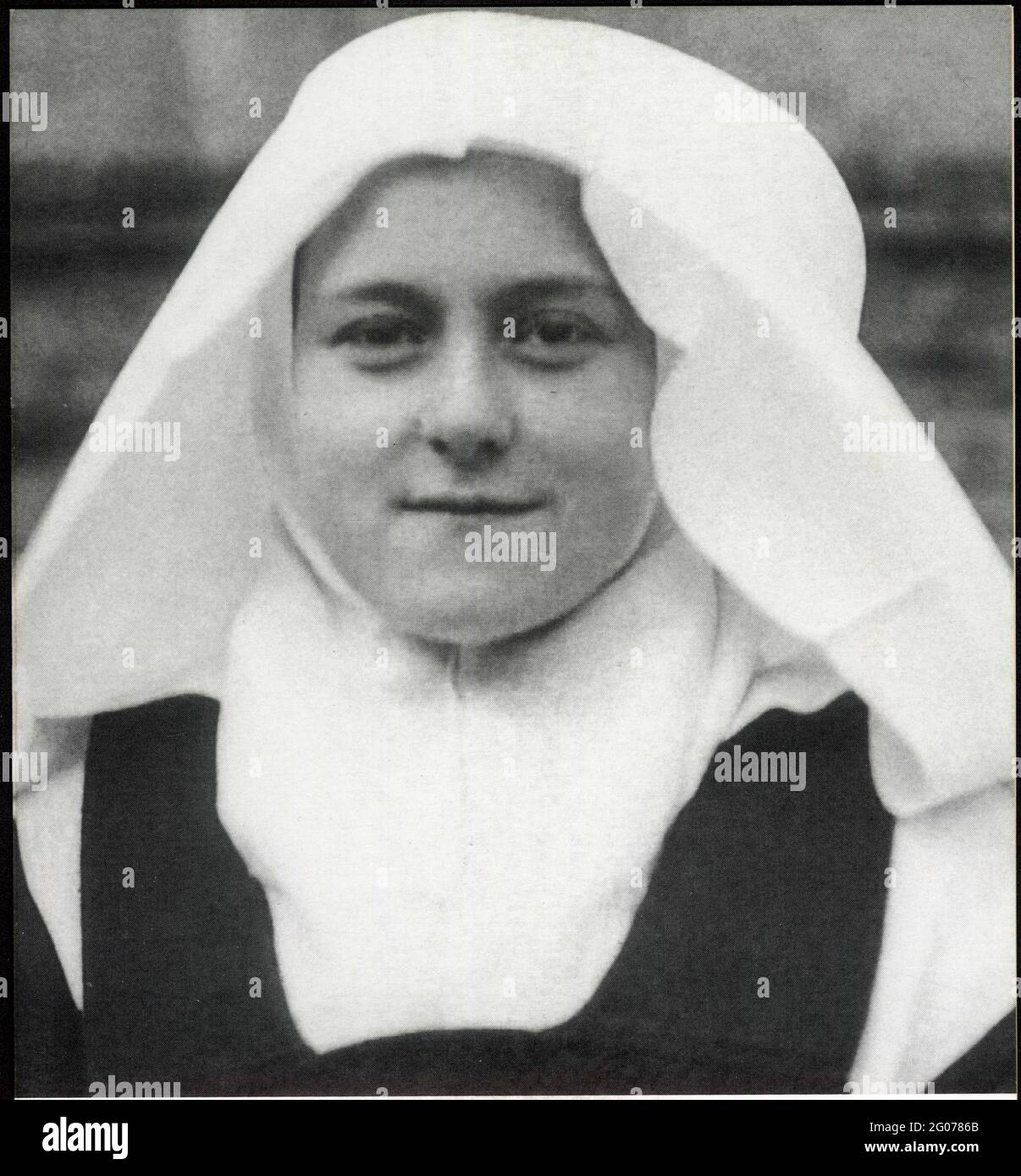 Portrait de Sainte Thérèse de Lisieux. Carmélite. Stockfoto