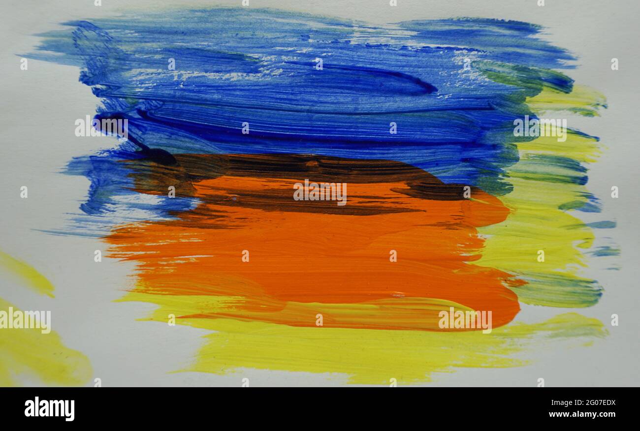 Öl, Malerei, hell, Farben, abstrakt, Kunst, Hintergrund. , Leinwand Stockfoto