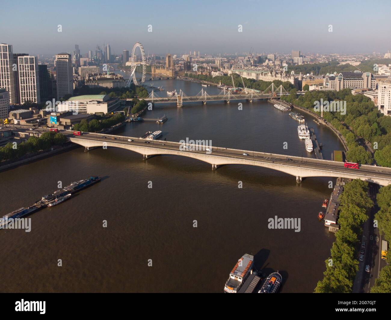 waterloo-Brücke über die themse, london, england Stockfoto