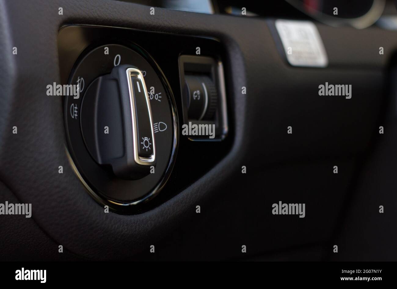 Moderne Innenausstattung mit Lichtschalter Stockfoto