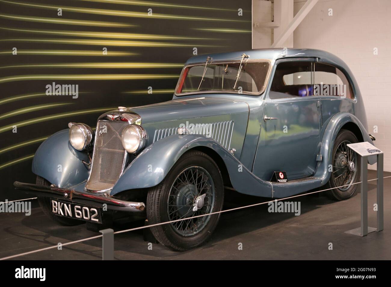 Hillman Aero Minx (1935), Coventry Transport Museum, Millennium Place, Coventry, West Midlands, England, Großbritannien, Großbritannien, Europa Stockfoto