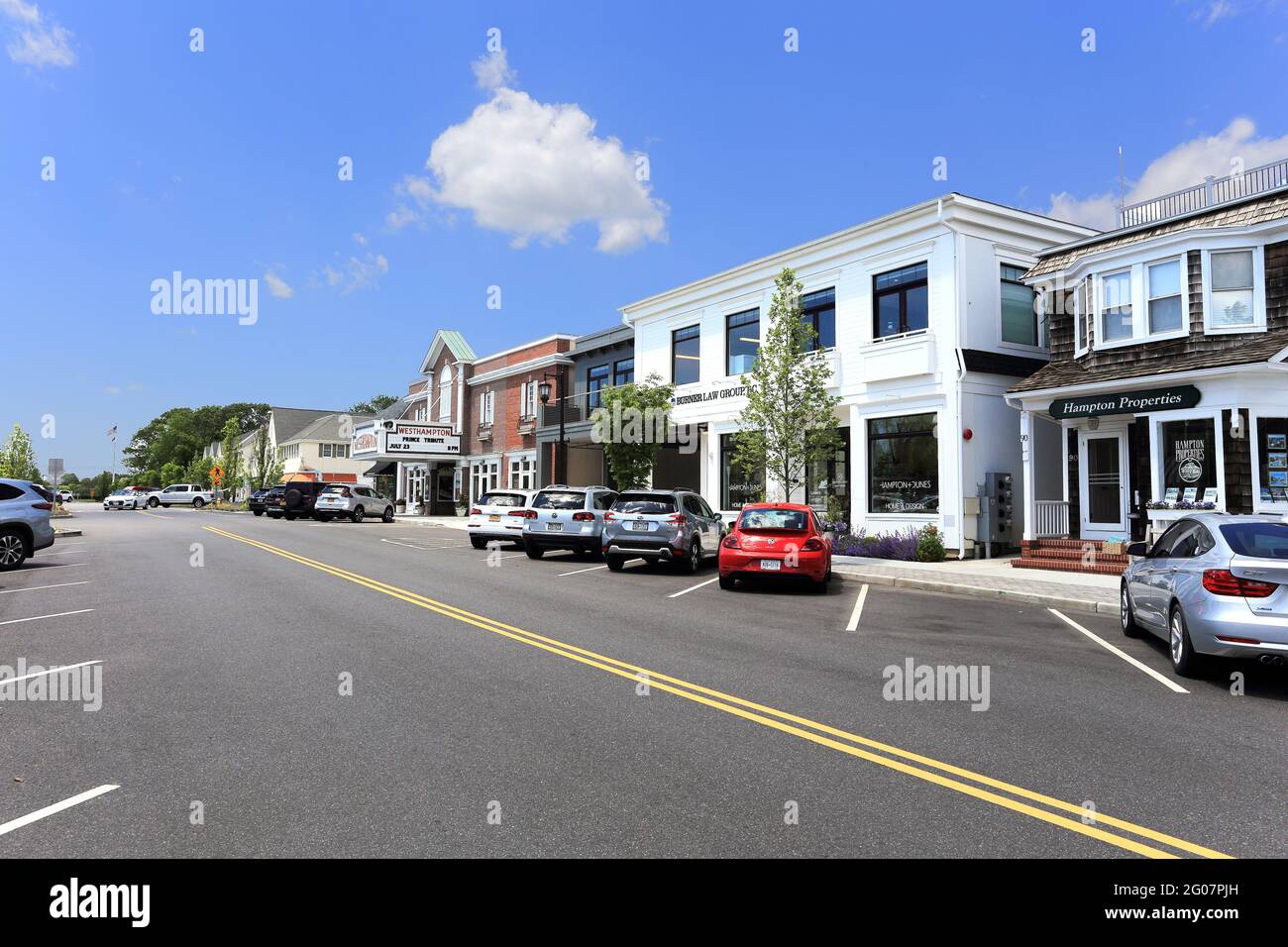Main St. Westhampton Long Island New York Stockfoto