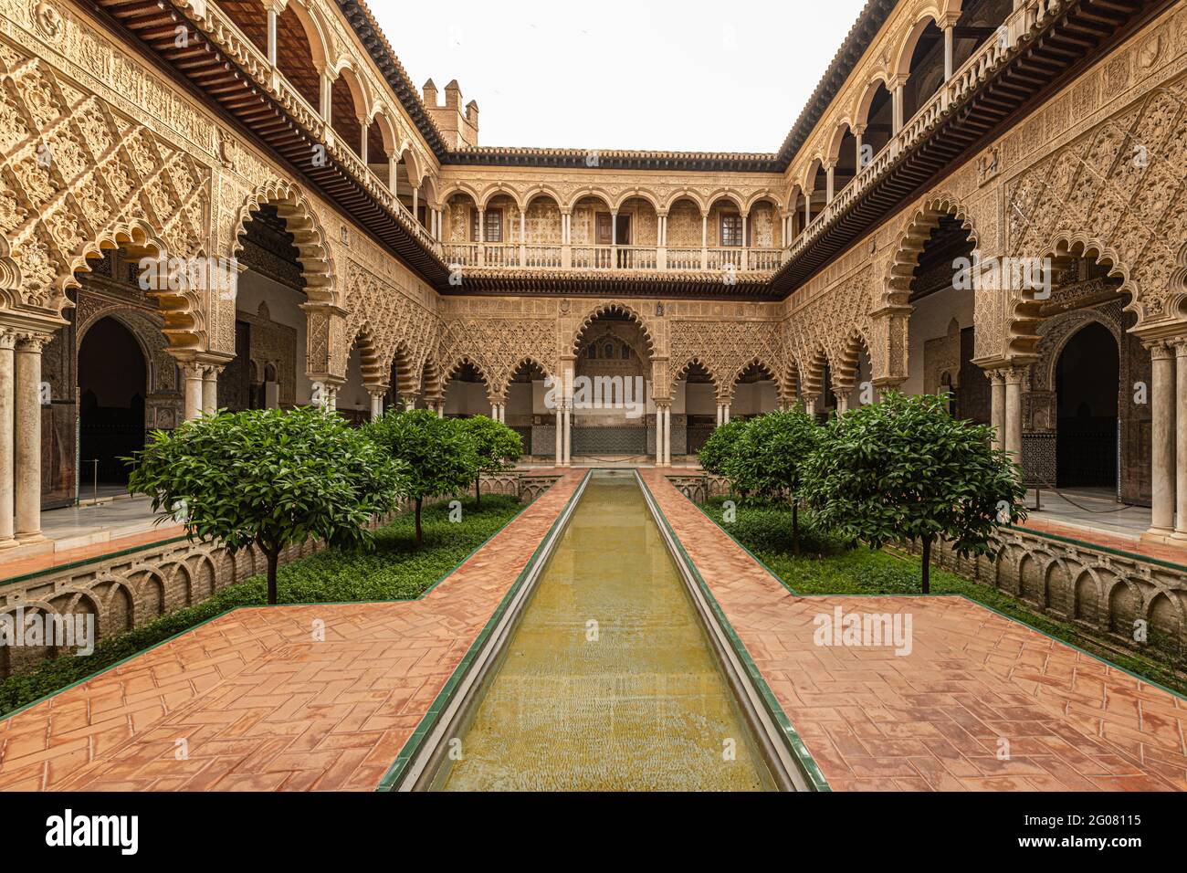 Real Alcázar de Sevilla, Sevilla, Andalusien, Spanien Stockfoto