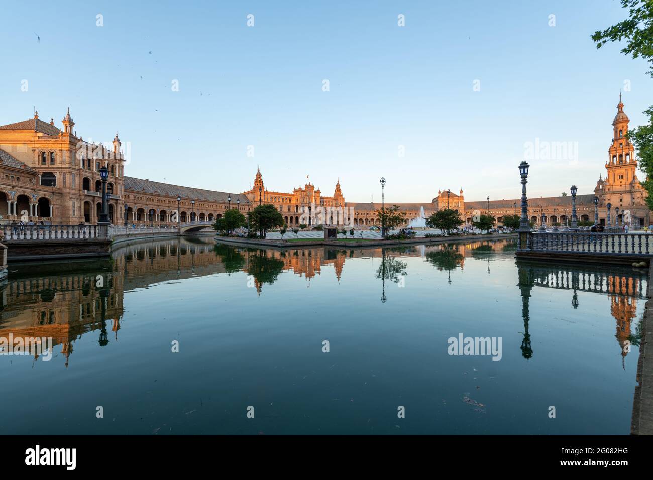 Plaza de España, Sevilla, Andalusien, Spanien Stockfoto
