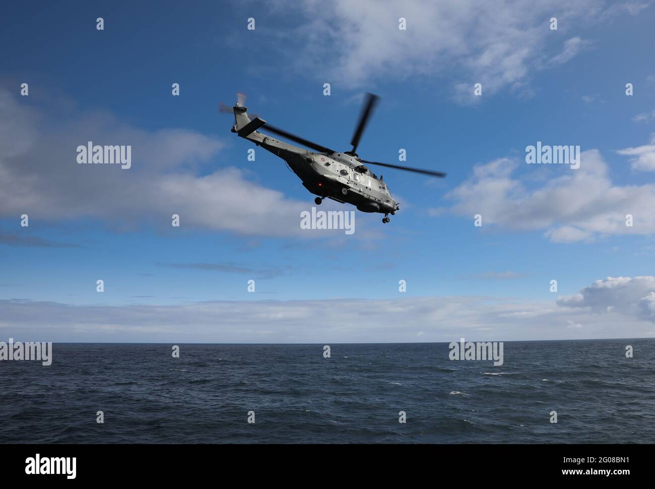 Hubschrauber der italienischen Marine NH90 Stockfoto