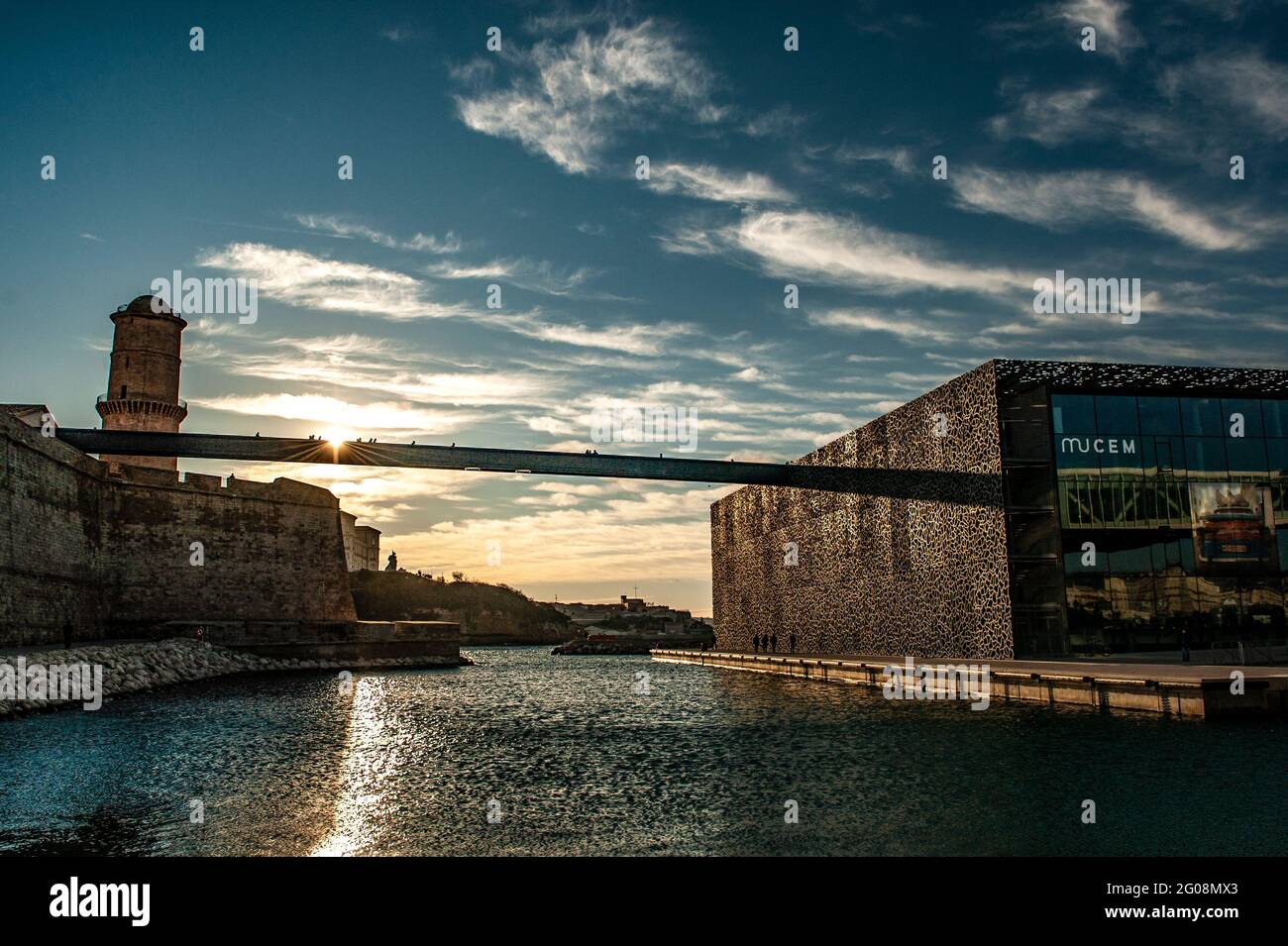 Das Museum der Zivilisationen Europas und des Mittelmeers in Marseille Stockfoto