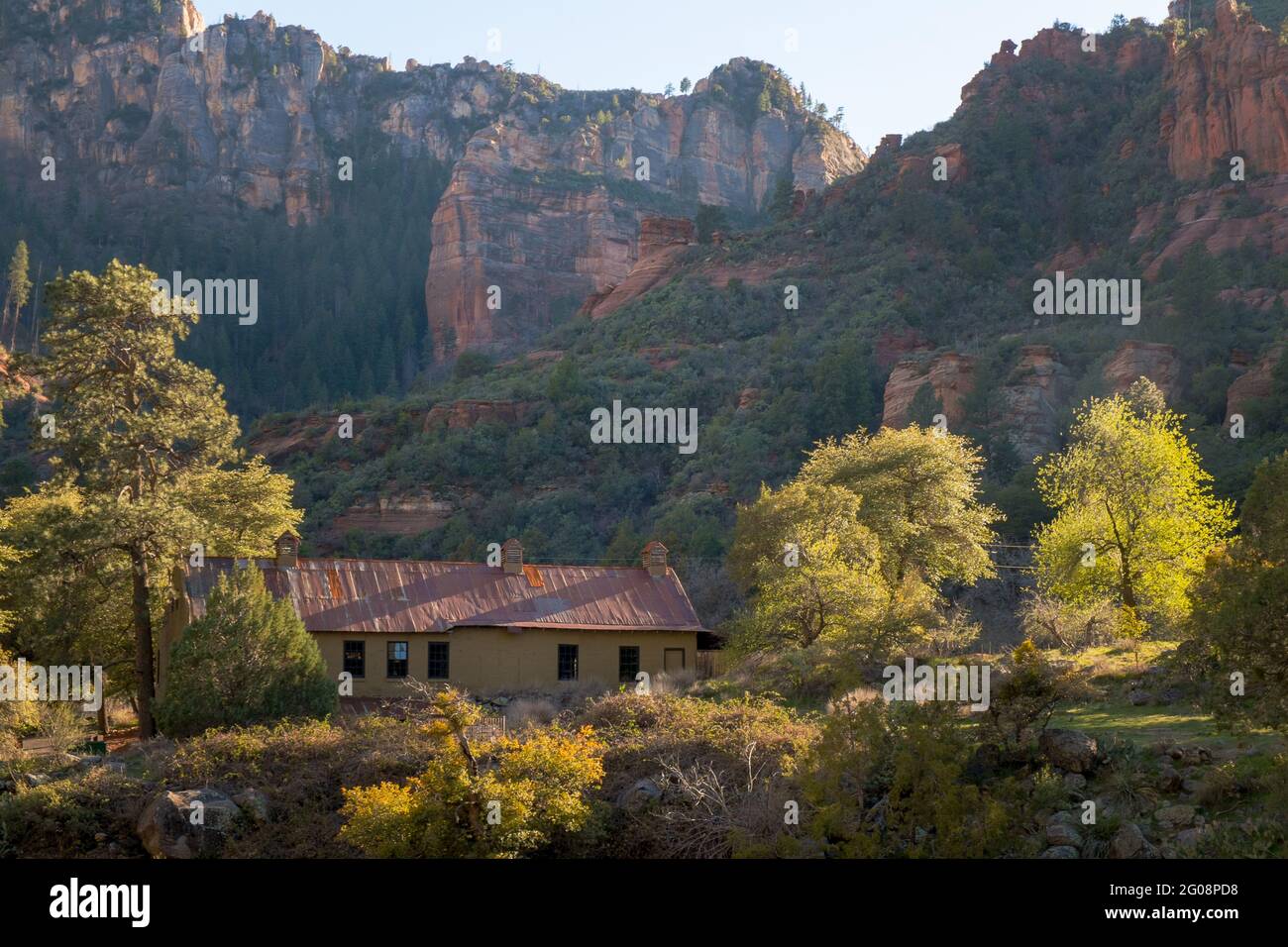 Ranch am Oak Creek Canyon in der Nähe von Sedona, Arizona, USA Stockfoto