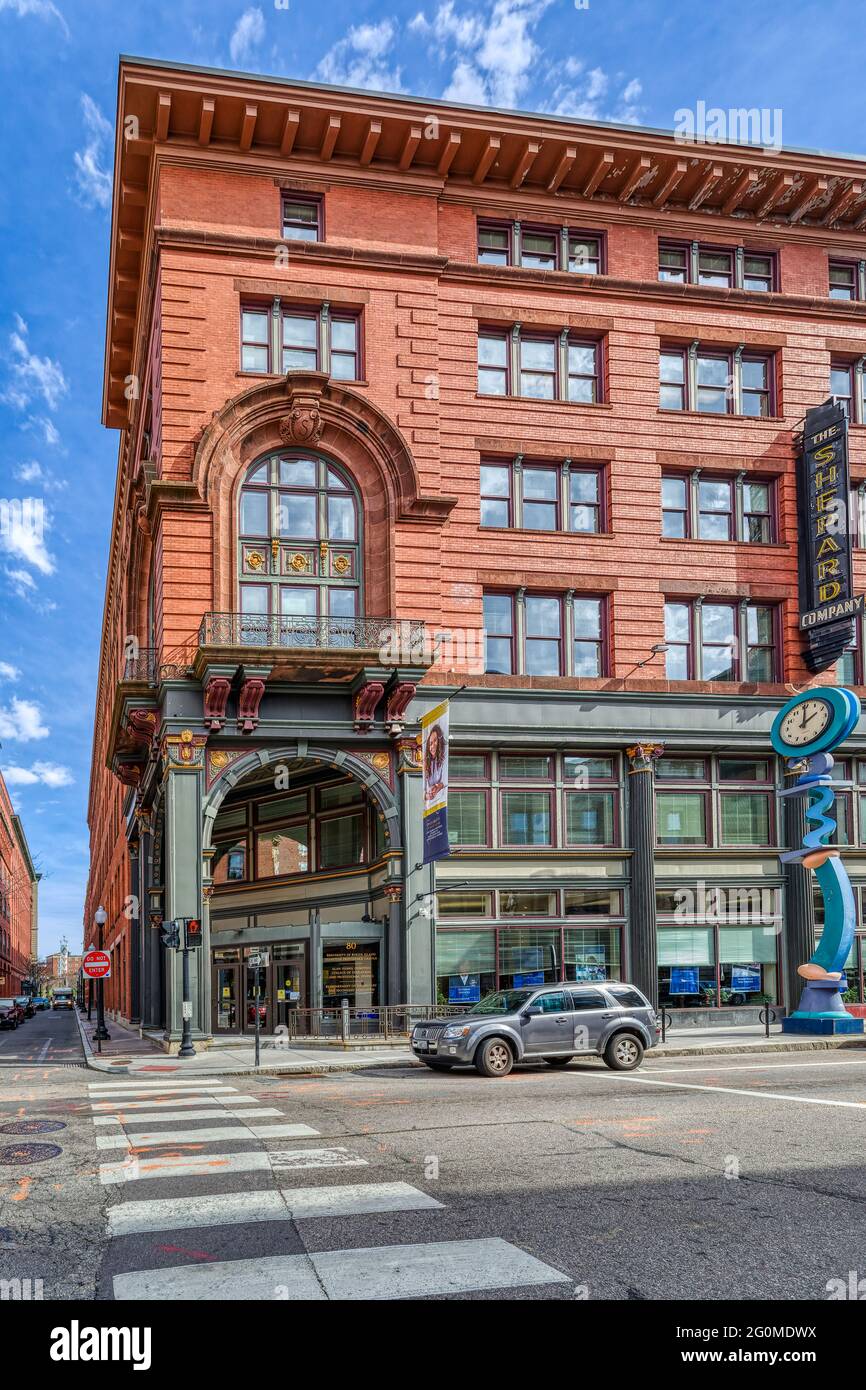 Shepard's, 255 Westminster Street, einst das führende Geschäft von Providence, ist jetzt Teil des Campus der University of Rhode Island. Stockfoto