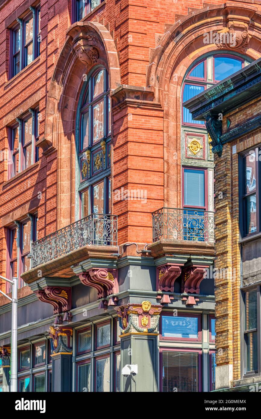 Shepard's, 255 Westminster Street, einst das führende Geschäft von Providence, ist jetzt Teil des Campus der University of Rhode Island. Stockfoto