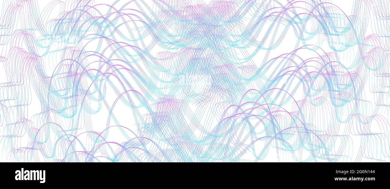 Blaue Magentafarbene Streifen Subtile Linien Gewellte Verwickelte Kurve Abstrakter Vektorhintergrund Strukturiertes Muster Vorlagendesign Fur Banner Landing Page Eps10 Stock Vektorgrafik Alamy