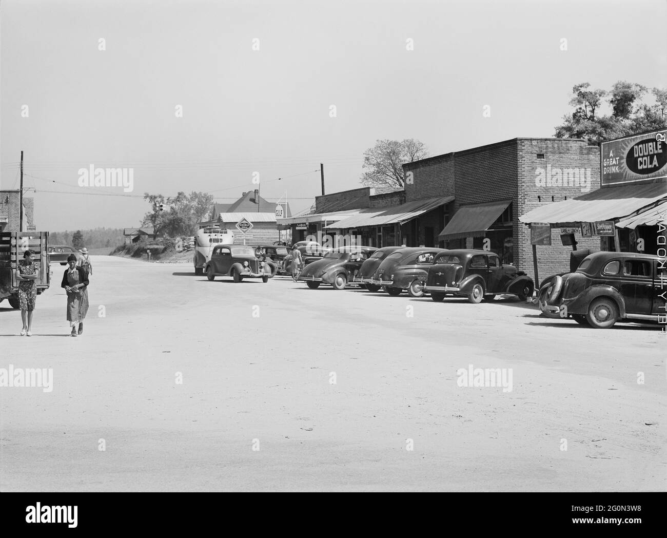 Straßenszene, Franklin, Heard County, Georgia, USA, Jack Delano, U.S. Office of war Information, April 1941 Stockfoto