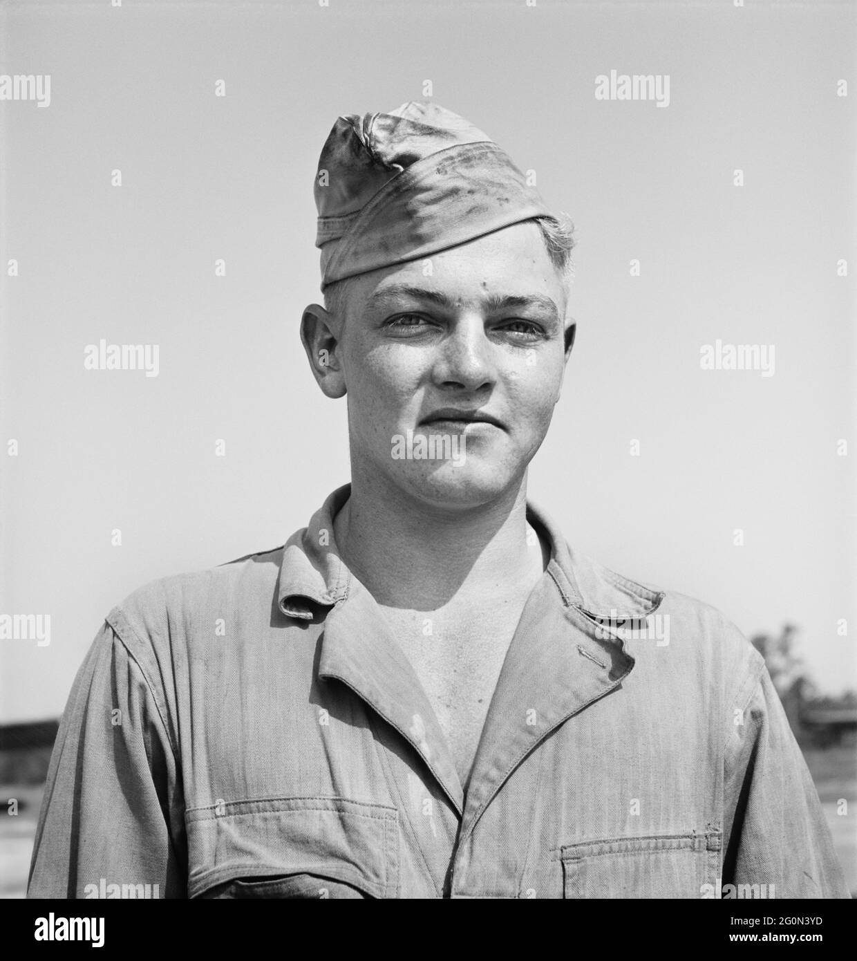 Flugzeugmechaniker mit Mobile Unit of Air Service Command, Myrtle Beach, South Carolina, USA, Jack Delano, US Office of war Information, Juli 1943 Stockfoto