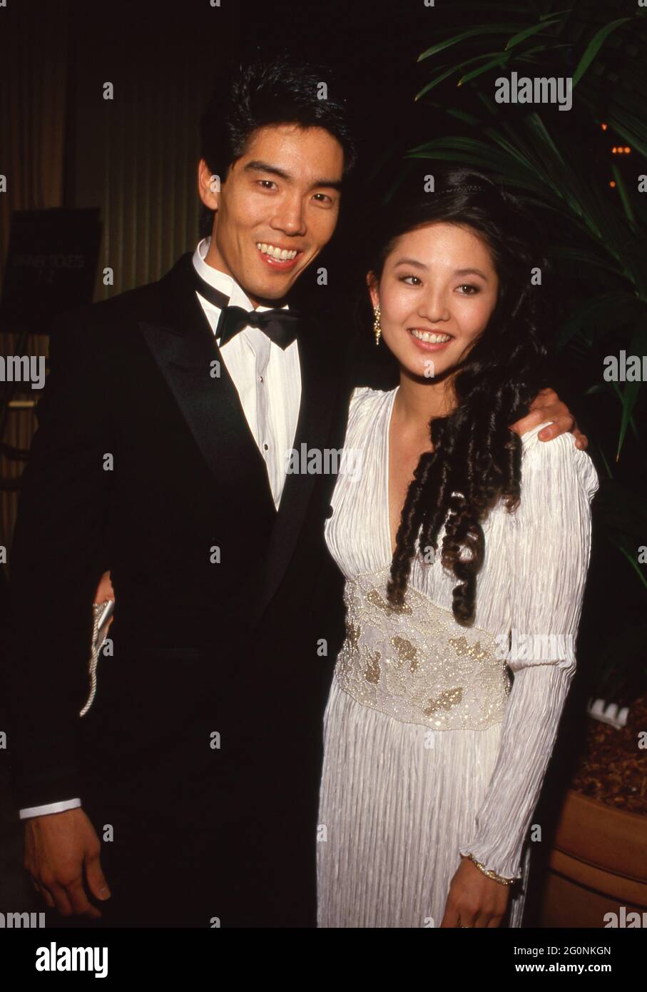 Yugi Okamoto und Tamlyn Tomita um die 1980er Jahre Credit: Ralph Dominguez/MediaPunch Stockfoto