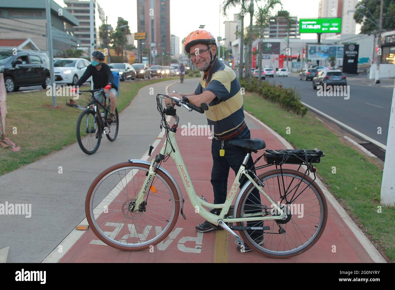 Campinas, Brasilien. Juni 2021. 19 Pandemieszenario. Auf dem Foto Clovis de Oliveira Queiros 77 Jahre alt. Kredit: Leandro Ferreira/FotoArena/Alamy Live Nachrichten Stockfoto