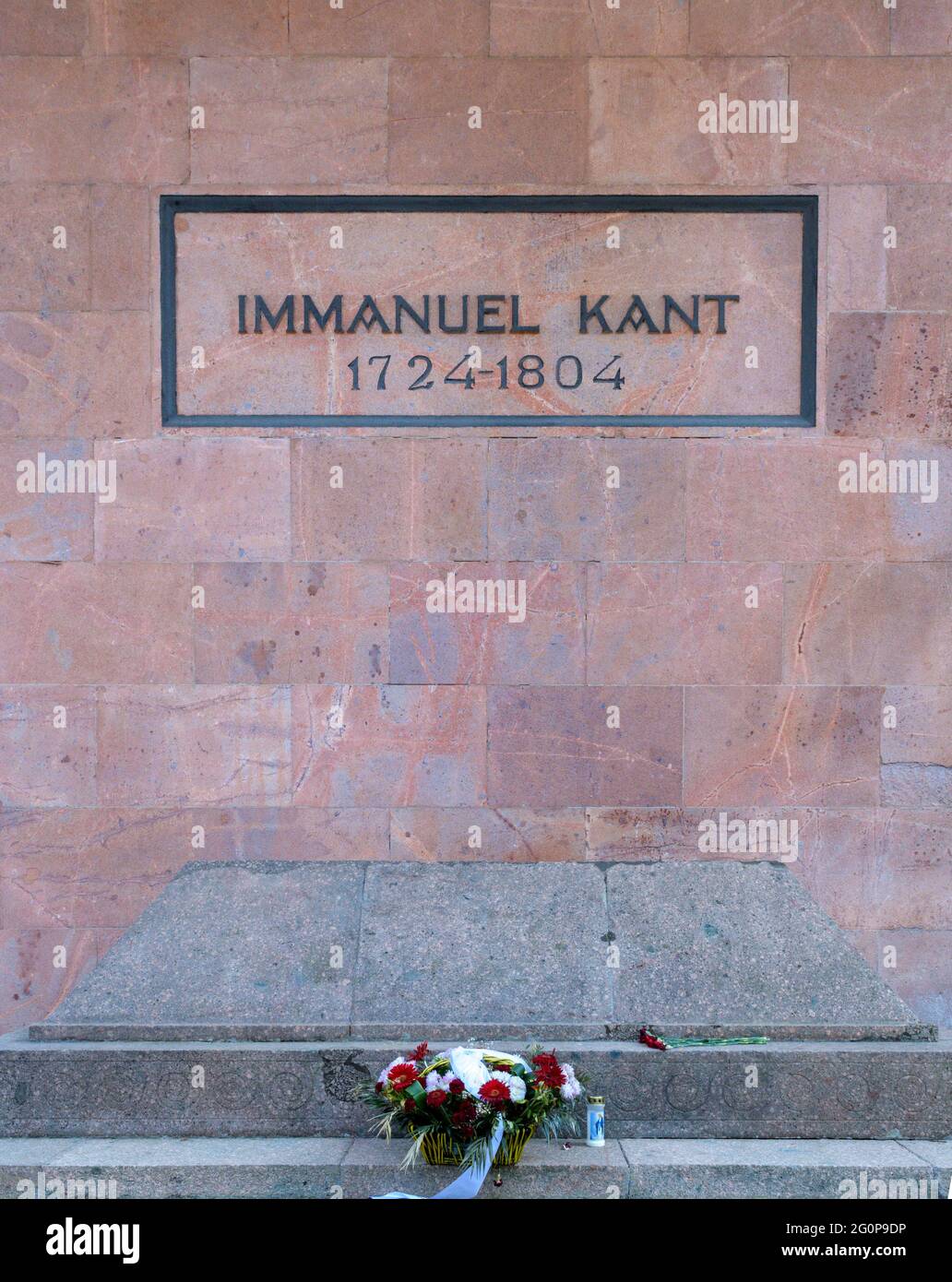 Grab von Immanuel Kant im Kenigsberger Dom. Königsberg, Russland Stockfoto