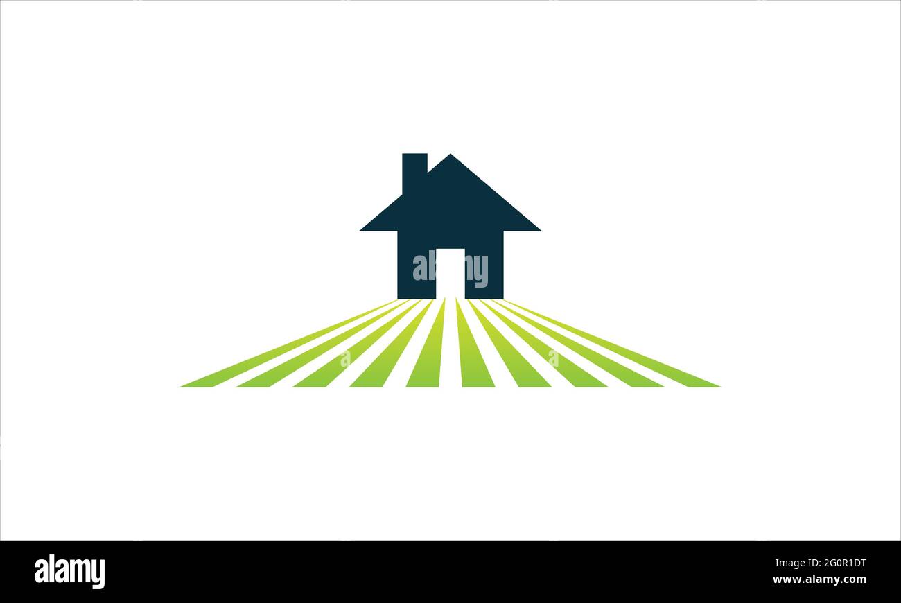 Bauernhof Symbol Logo Design Vektor Illustration Symbol Stock Vektor