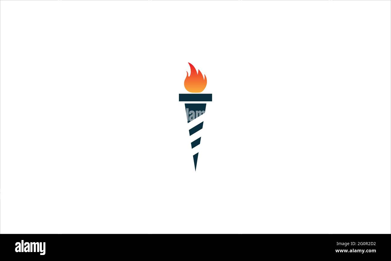 Abbildung der Vorlage für das Symbol für das Symbol für das Flammenfeuer Stock Vektor