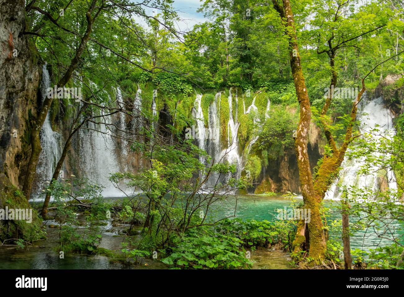 Galovacki Buk Wasserfall, Nationalpark Plitvicer Seen, Kroatien Stockfoto