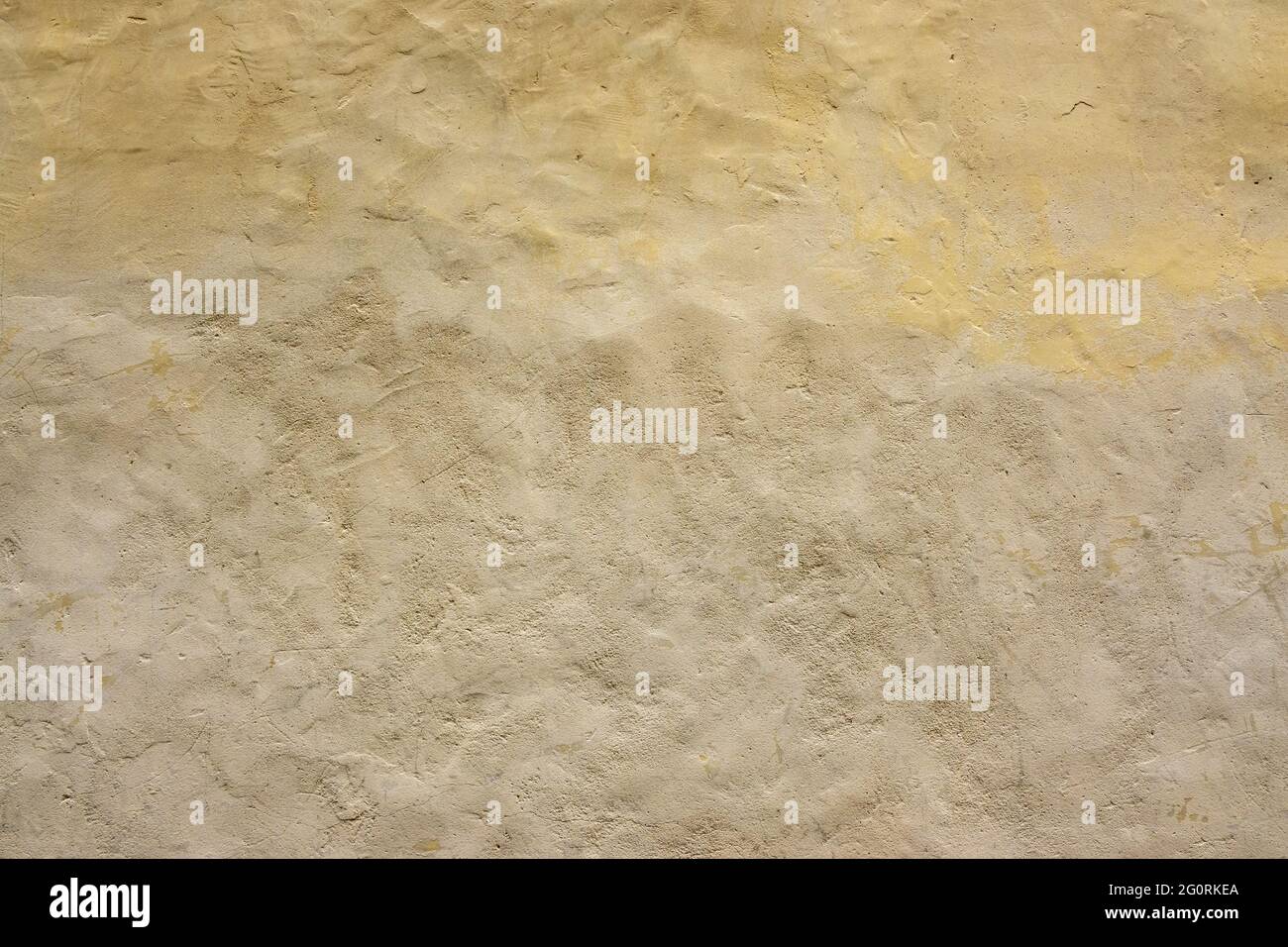 Beige Wand Hintergrund, Putz raue Textur Stockfoto