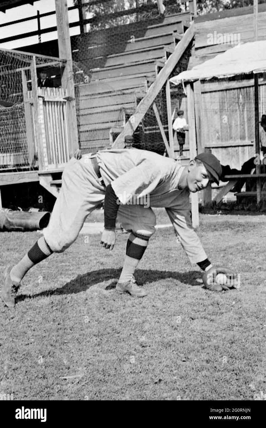Jack Johnson, New York Giants Prospect, 1908. Stockfoto
