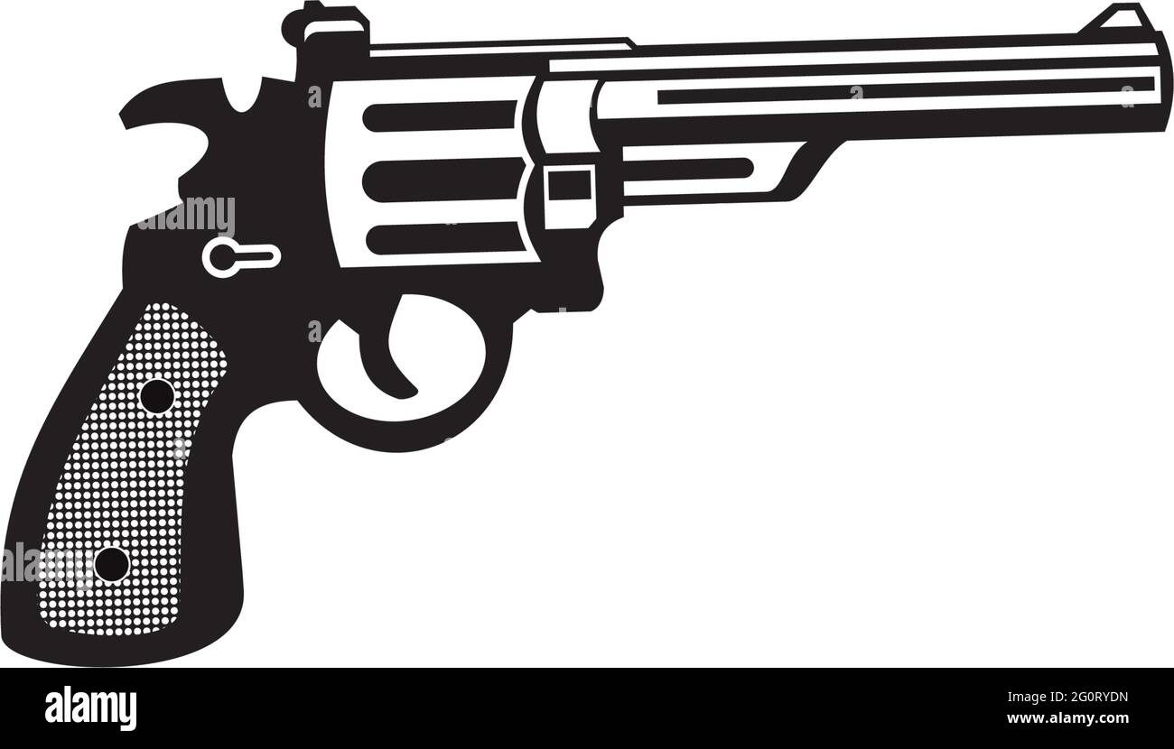 Gun Logo Design Vektor-Vorlage Stock Vektor
