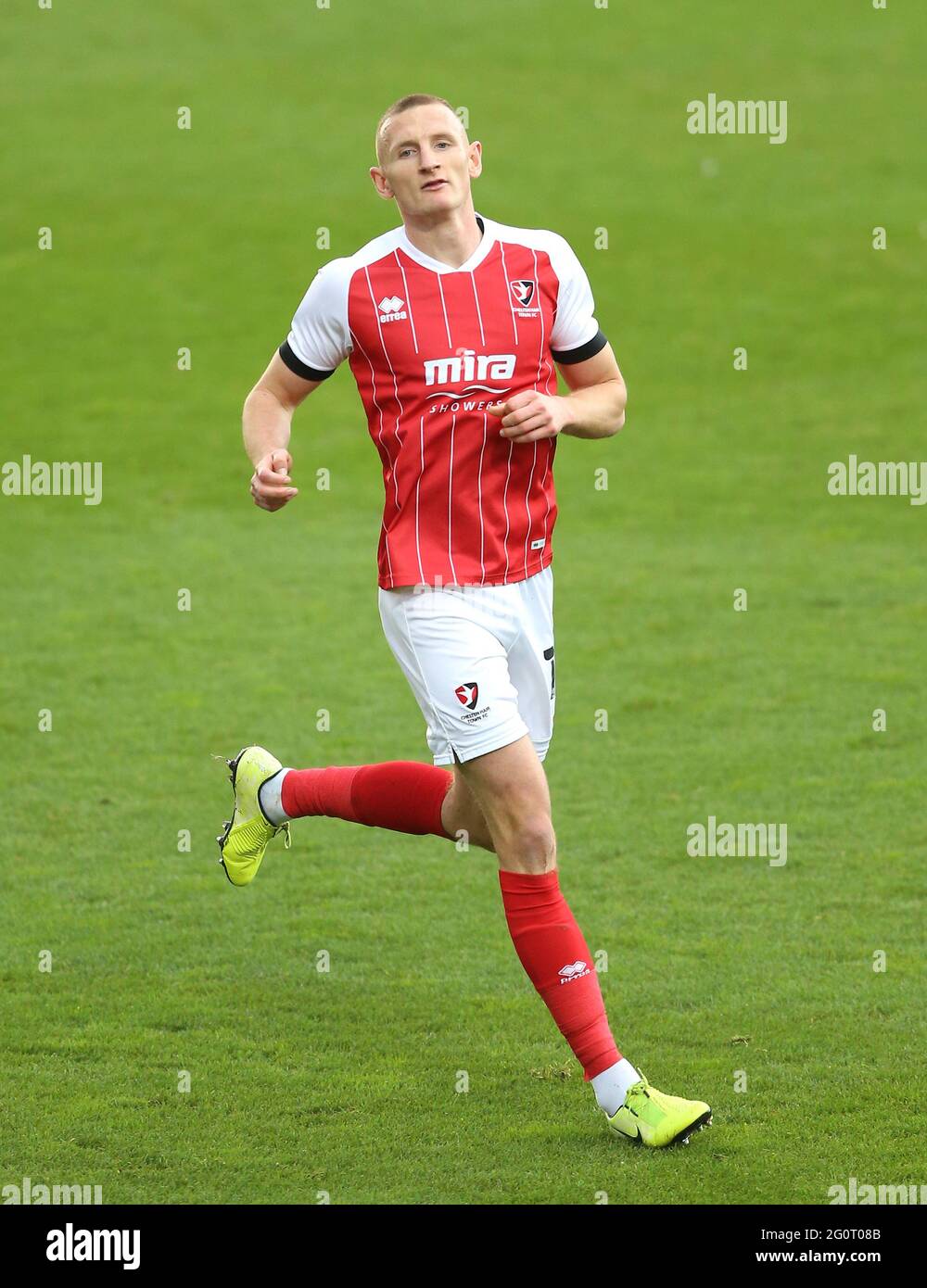 Aktenfoto vom 31-10-2020 von William Boyle von Cheltenham Town. Ausgabedatum: Donnerstag, 3. Juni 2021. Stockfoto