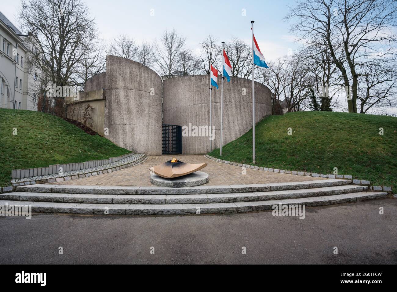 Nationales Denkmal der Solidarität auf dem Cannon Hill - Luxemburg-Stadt, Luxemburg Stockfoto