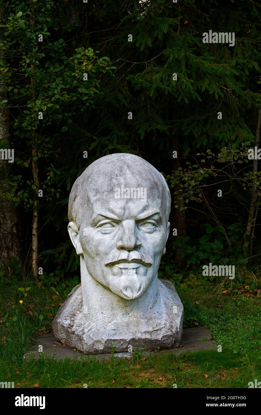 Litauen (Baltikum), Alytus-Region, Stadt Druskininkai, Gruto-Park, die Stalin-Welt, Lenin-Statue Stockfoto