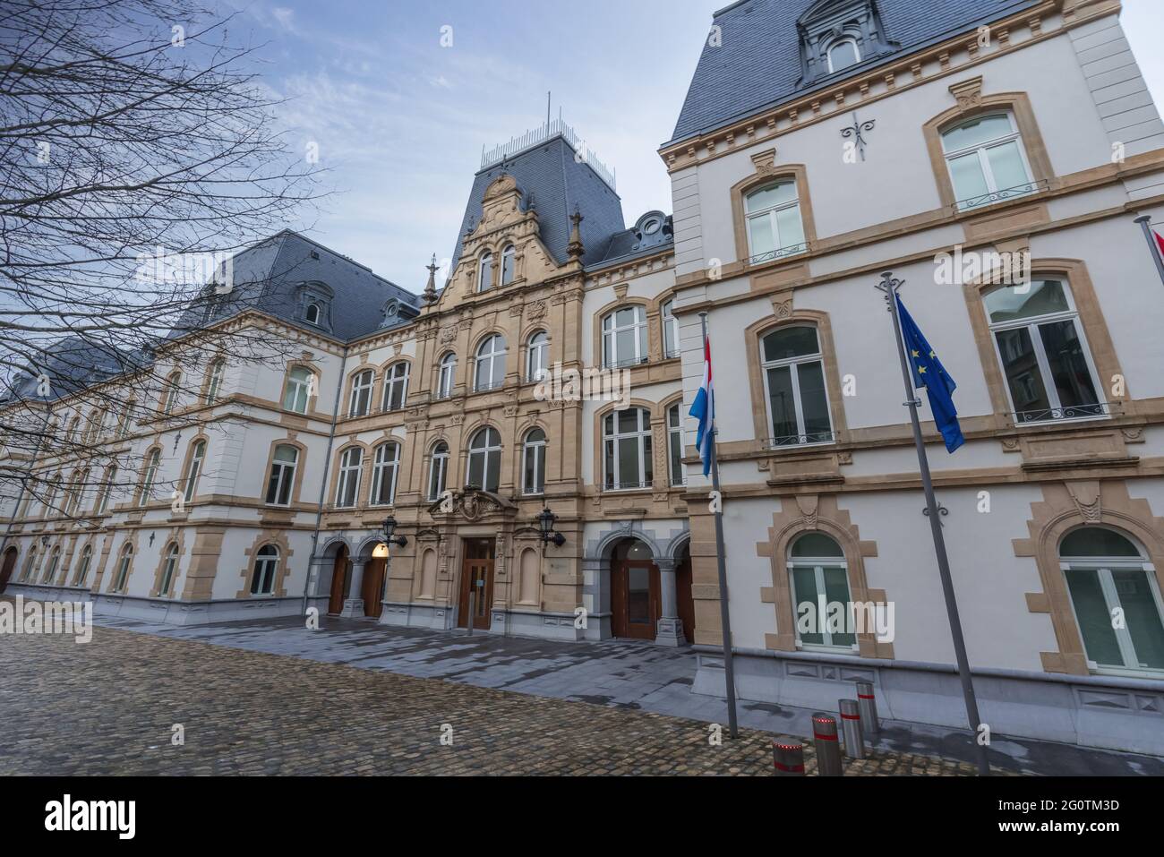 Ministerium für auswärtige und europäische Angelegenheiten - Gebäude in Mansfeld - Stadt Luxemburg, Luxemburg Stockfoto