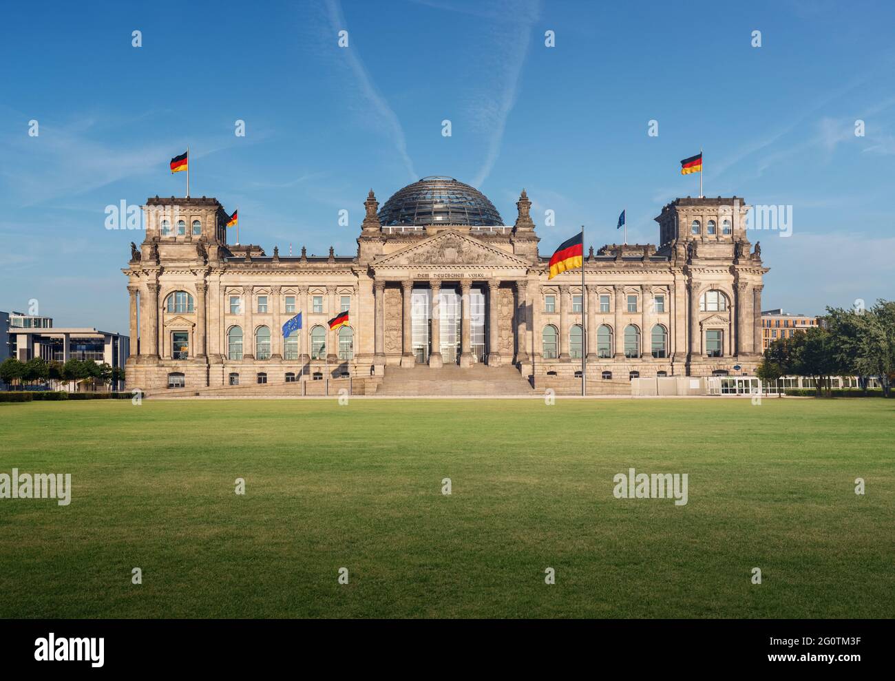 Deutscher Bundestag - Reichstagsgebäude - Berlin, Deutschland Stockfoto