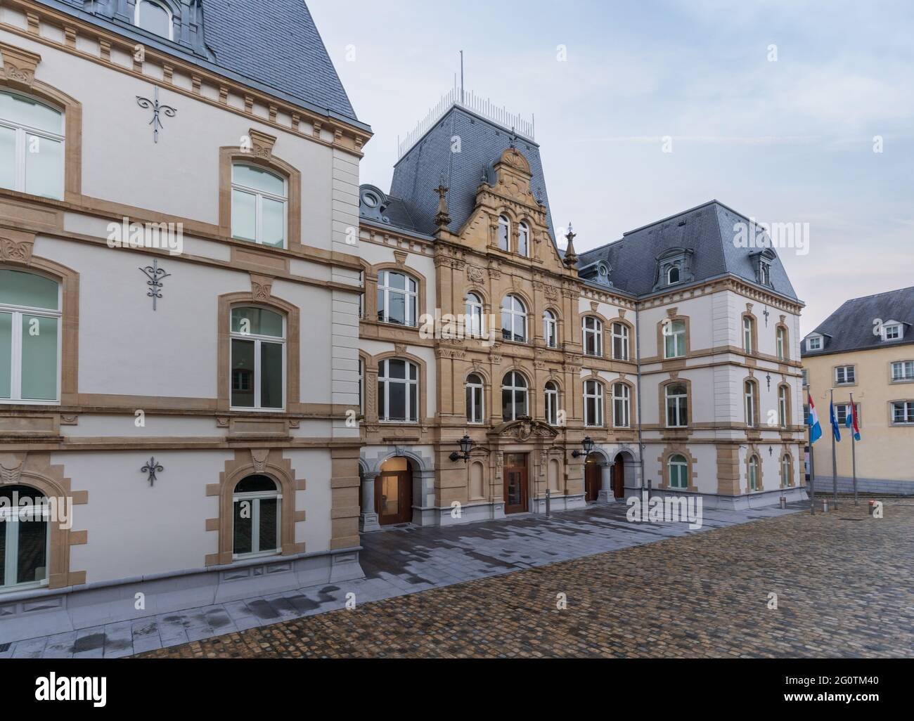 Ministerium für auswärtige und europäische Angelegenheiten - Gebäude in Mansfeld - Stadt Luxemburg, Luxemburg Stockfoto
