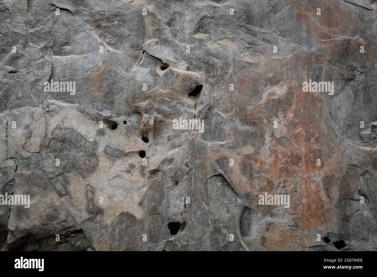 Die Struktur der Höhle oder felsigen Klippen sind schroff mit Vignette Hintergrund Stockfoto