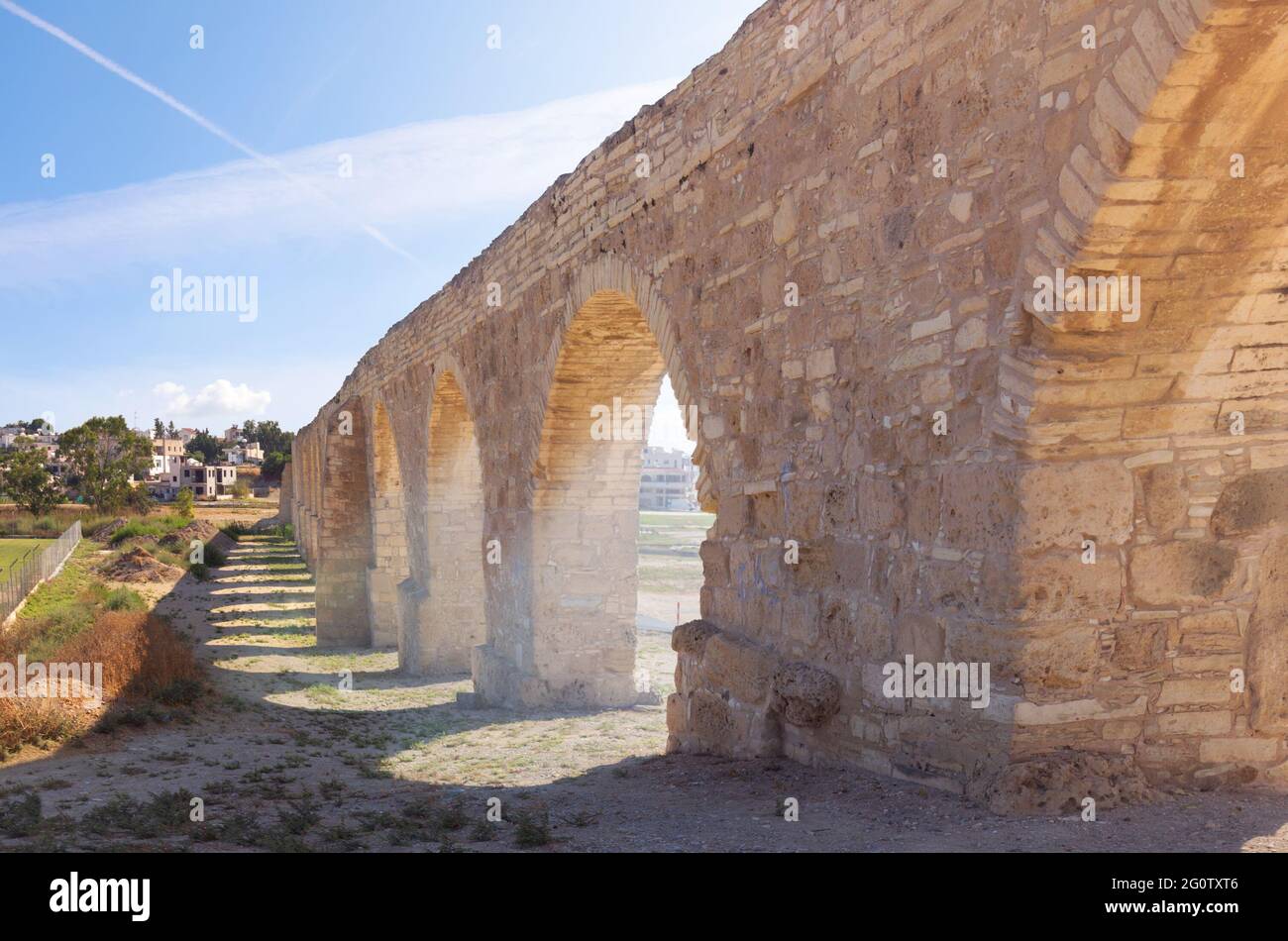 Aquädukt Kamares. Larnaca, Zypern. Stockfoto