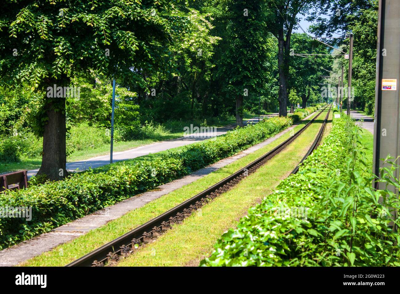 Stadtbahn in Bad Honnef, Deutschland Stockfoto