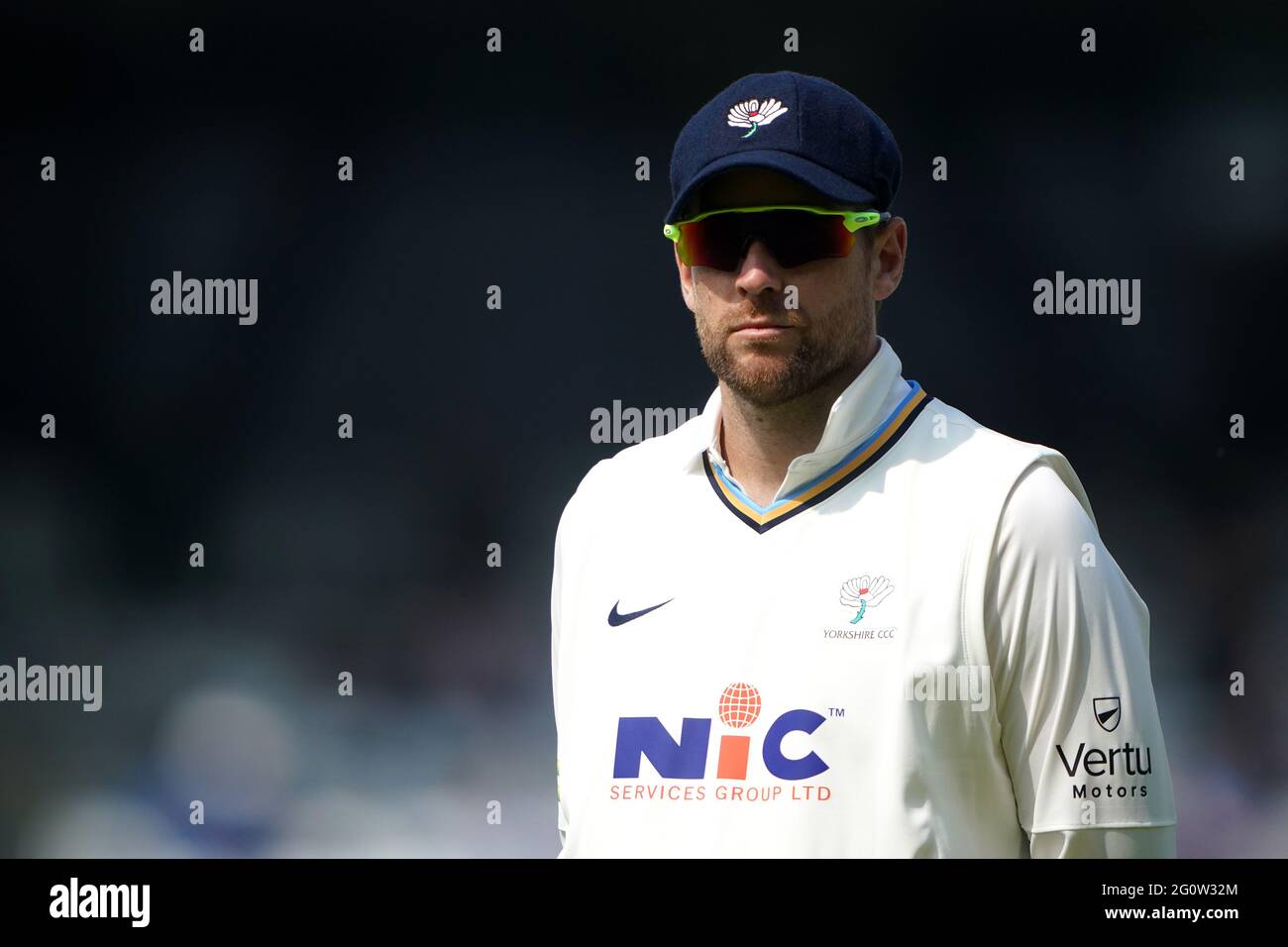 Yorkshire's Dawid Malan am ersten Tag des LV= Insurance County Championship-Spiels im Emerald Headingley, Leeds. Bilddatum: Donnerstag, 3. Juni 2021. Stockfoto