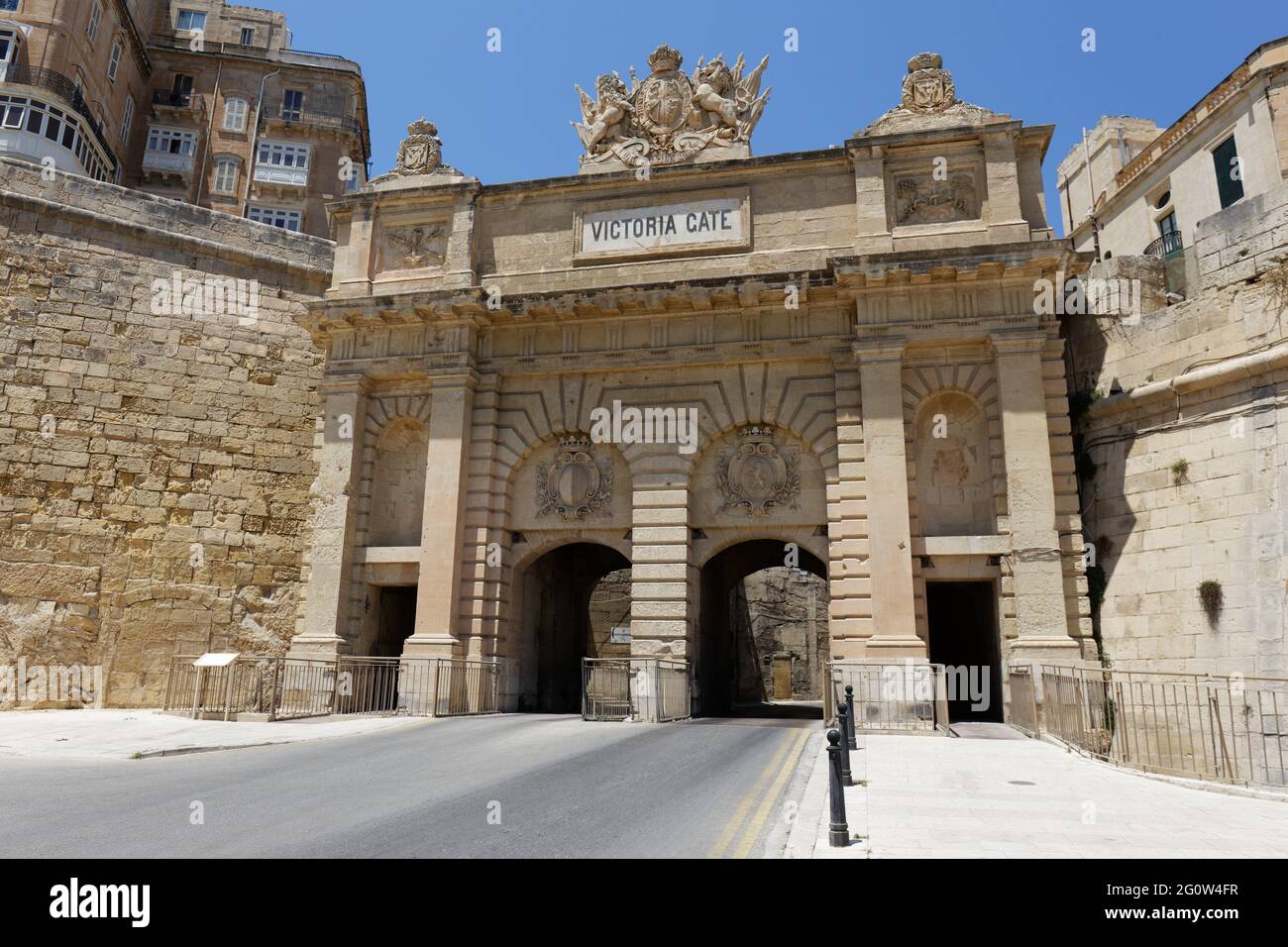 Victoria Gate - Valletta Salinos Ground Stockfoto