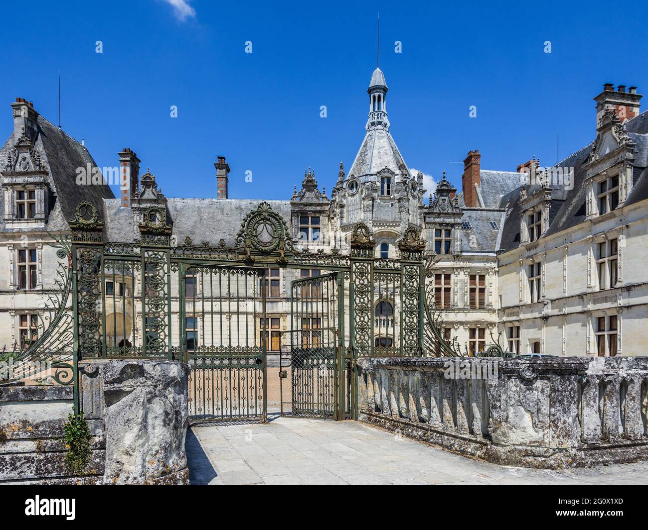 Chateau de Saint-Aignan, Loir-et-Cher (41), Frankreich. Stockfoto