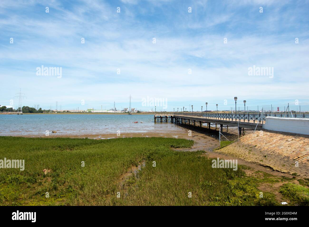 Queen's Pier am Tinto River Stockfoto