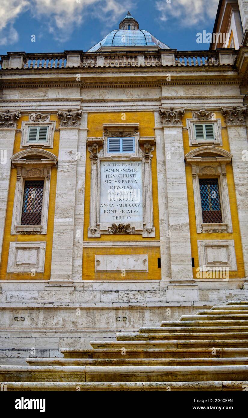 Die historische Kirche Basilica Papale di Santa Maria Maggiore in Rom Stockfoto