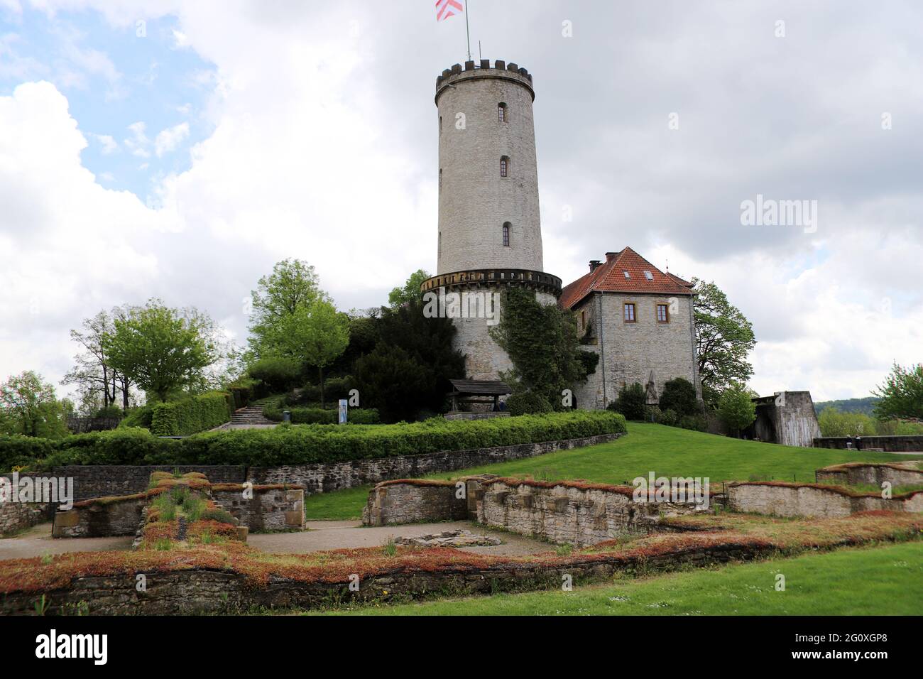 Burg und Festung Sparrenburg, Bielefeld, Nordrhein-Westfalen, Deutschland Stockfoto