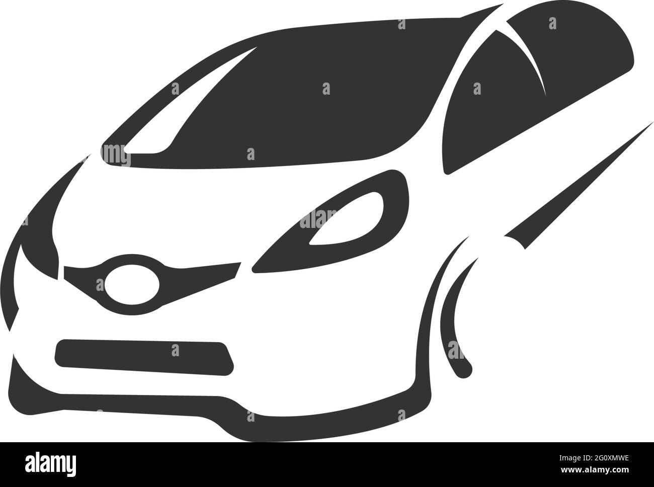 Auto Symbol Logo Design Konzept Illustration Vektor Stock Vektor