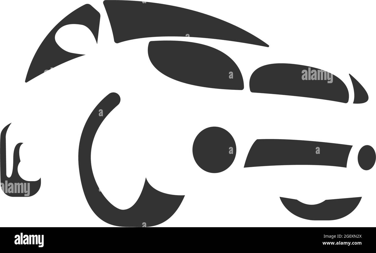 Auto Symbol Logo Design Konzept Illustration Vektor Stock Vektor