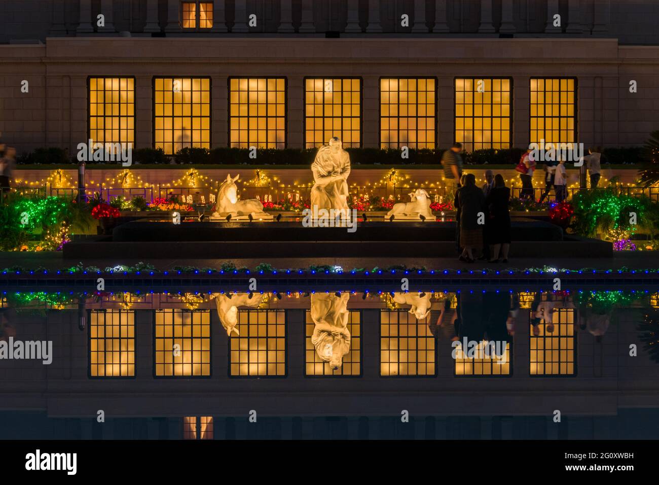 Arizona - Mesa Mormon Tempel - Weihnachten - Erster Tag Stockfoto