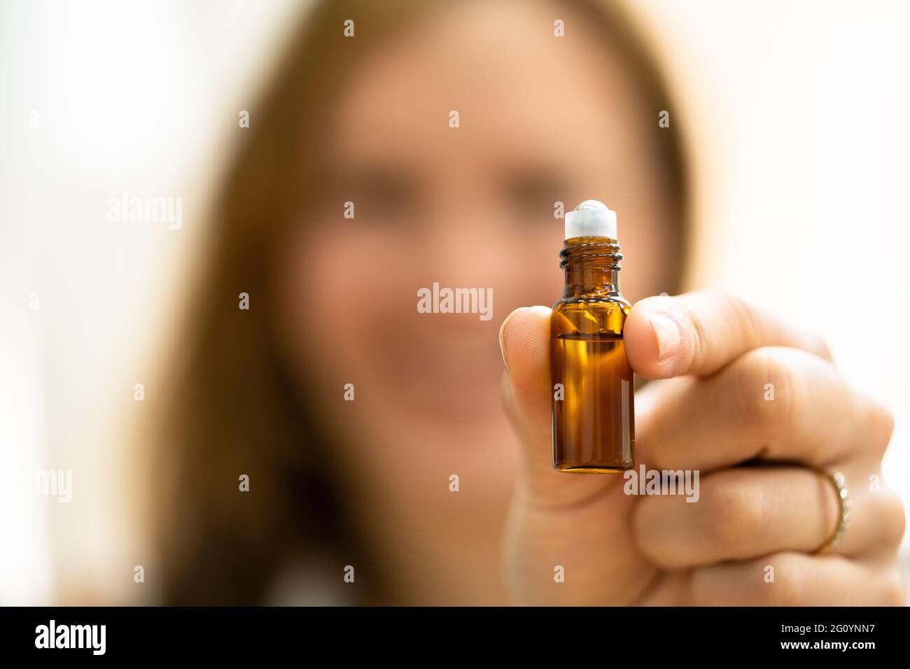 Ätherisches Öl Haut Aromatherapie Organische Schönheitspflege Stockfoto