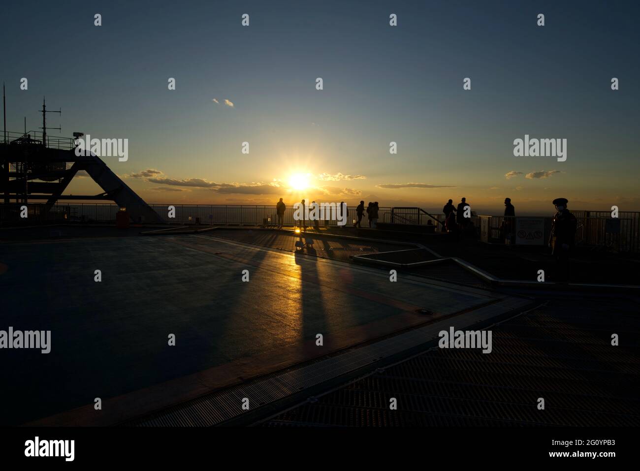 Sonnenuntergang vom Tokyo City View und Sky Deck, Ropponggi Hills, Tokyo Japan Stockfoto