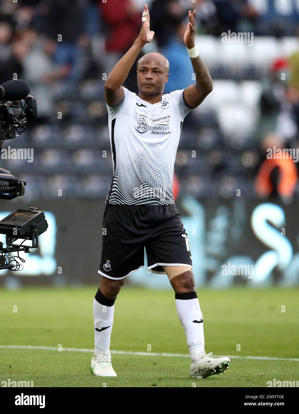 Aktenfoto vom 22-05-2021 von Andre Aiew von Swansea City. Ausgabedatum: Freitag, 4. Juni 2021. Stockfoto