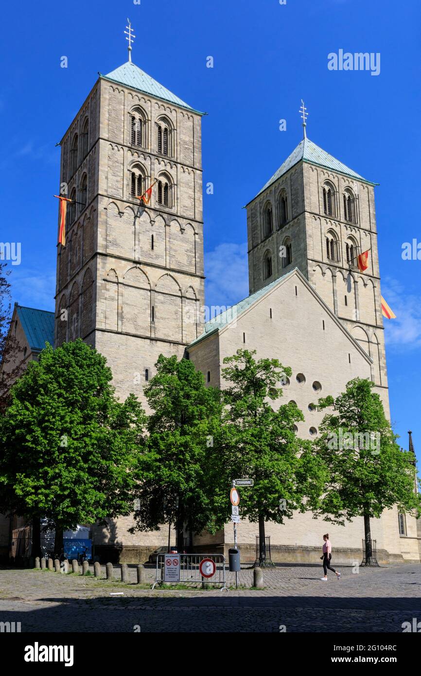 Münster oder St.-Paulus-Dom, römisch-katholische Markenkirche in Münster, NRW, Deutschland Stockfoto