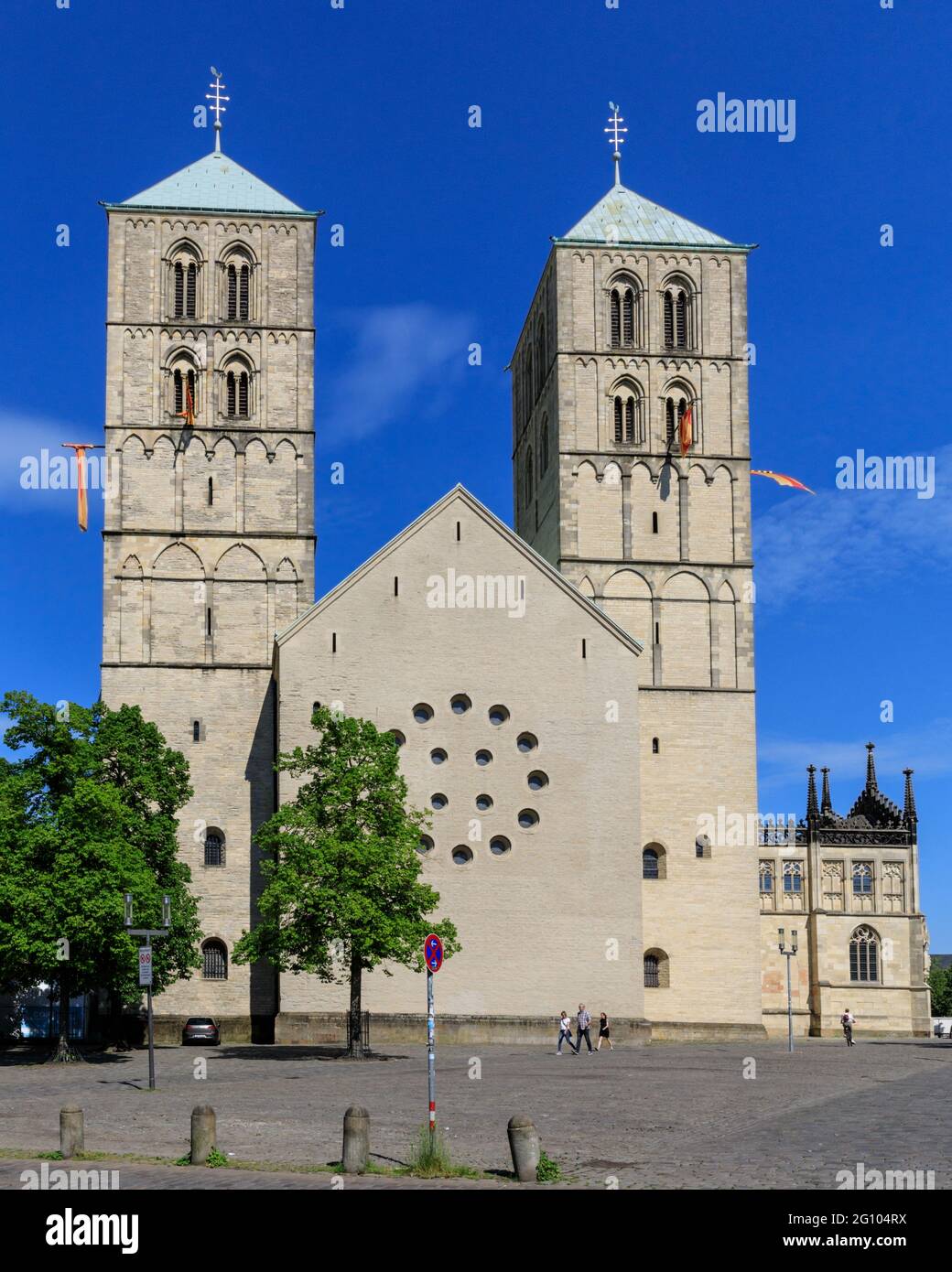 Münster oder St.-Paulus-Dom, römisch-katholische Markenkirche in Münster, NRW, Deutschland Stockfoto