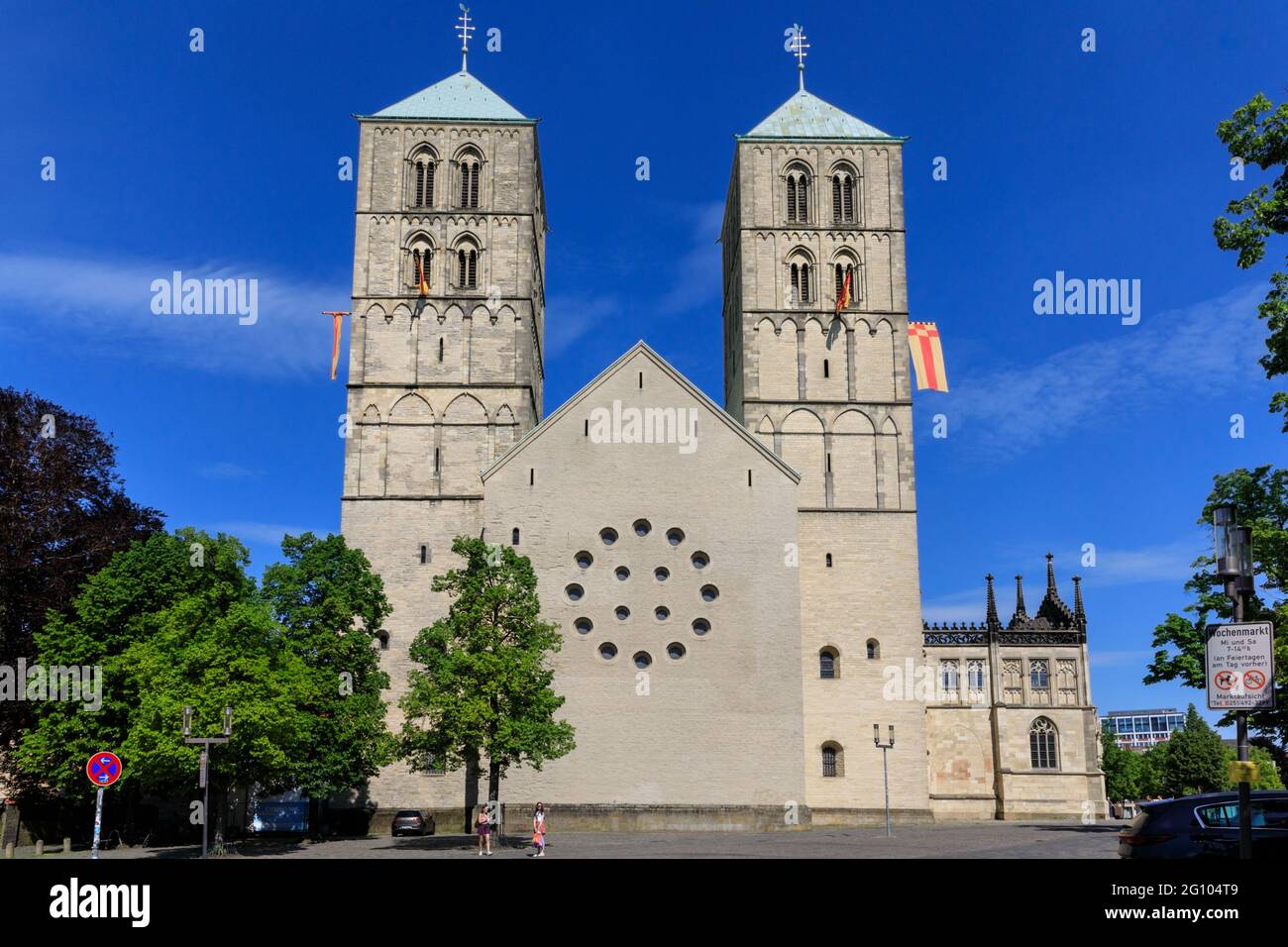 Münster oder St.-Paulus-Dom, römisch-katholische Markenkirche in Münster, NRW, Deutschland Stockfoto